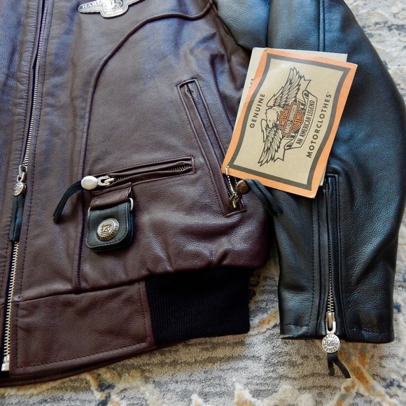 SOLD. NWT- Harley Davidson Leather Jacket - Picture 7 of 10